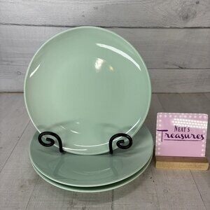 Project 62 Target AVESTA Light Green Stoneware Smooth Coupe Dinner Plates Set 3